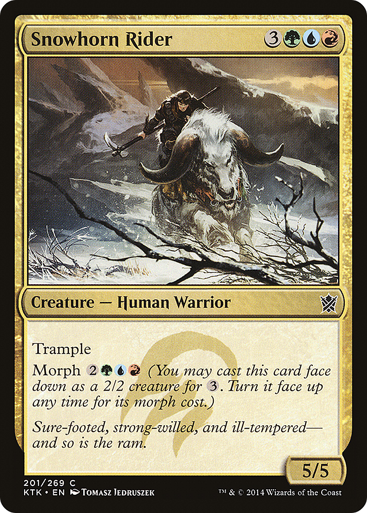 Snowhorn Rider (201) - Khans of Tarkir