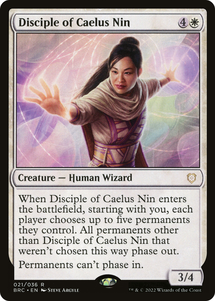 Disciple of Caelus Nin (021) Foil - The Brothers' War Commander