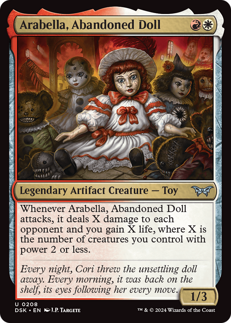 Arabella, Abandoned Doll (208) Foil - Duskmourn: House of Horror