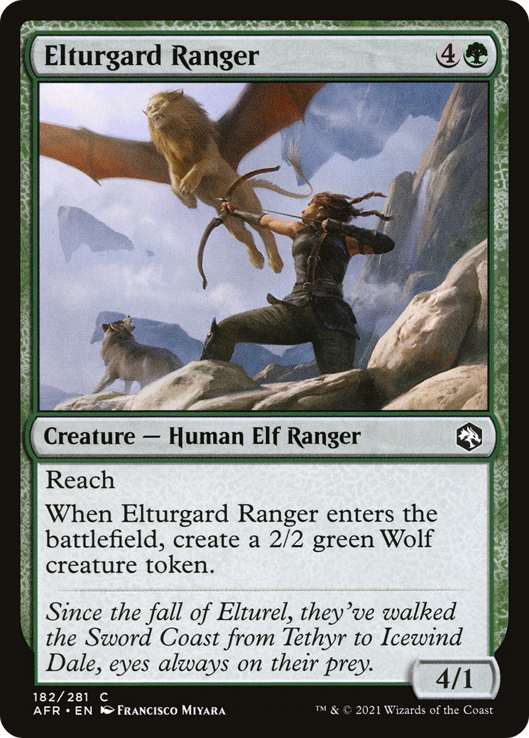 Elturgard Ranger (182) Foil - Adventures in the Forgotten Realms