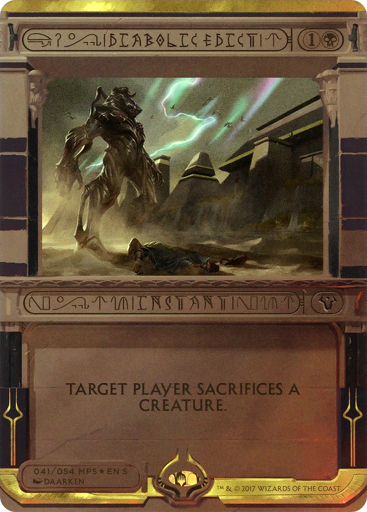 Diabolic Edict (041) Foil - Amonkhet Invocations
