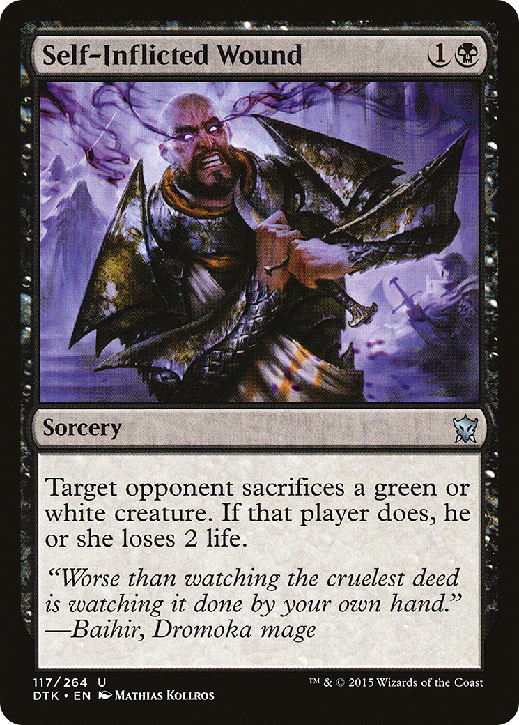 Self-Inflicted Wound (117) Foil - Dragons of Tarkir