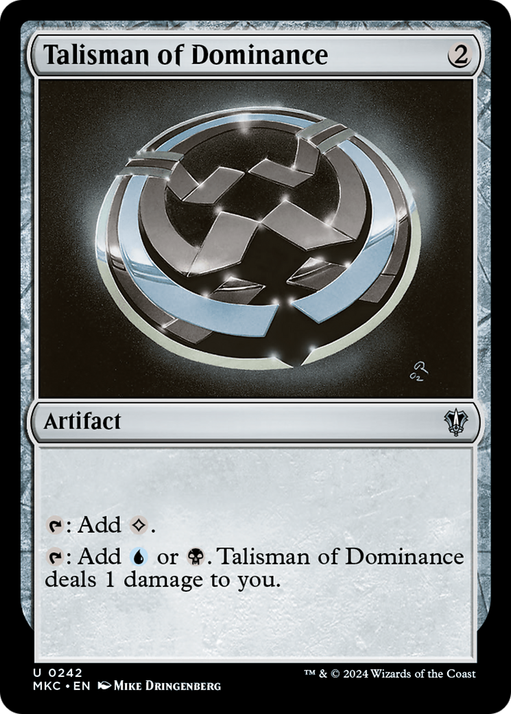Talisman of Dominance (242) - Murders at Karlov Manor Commander