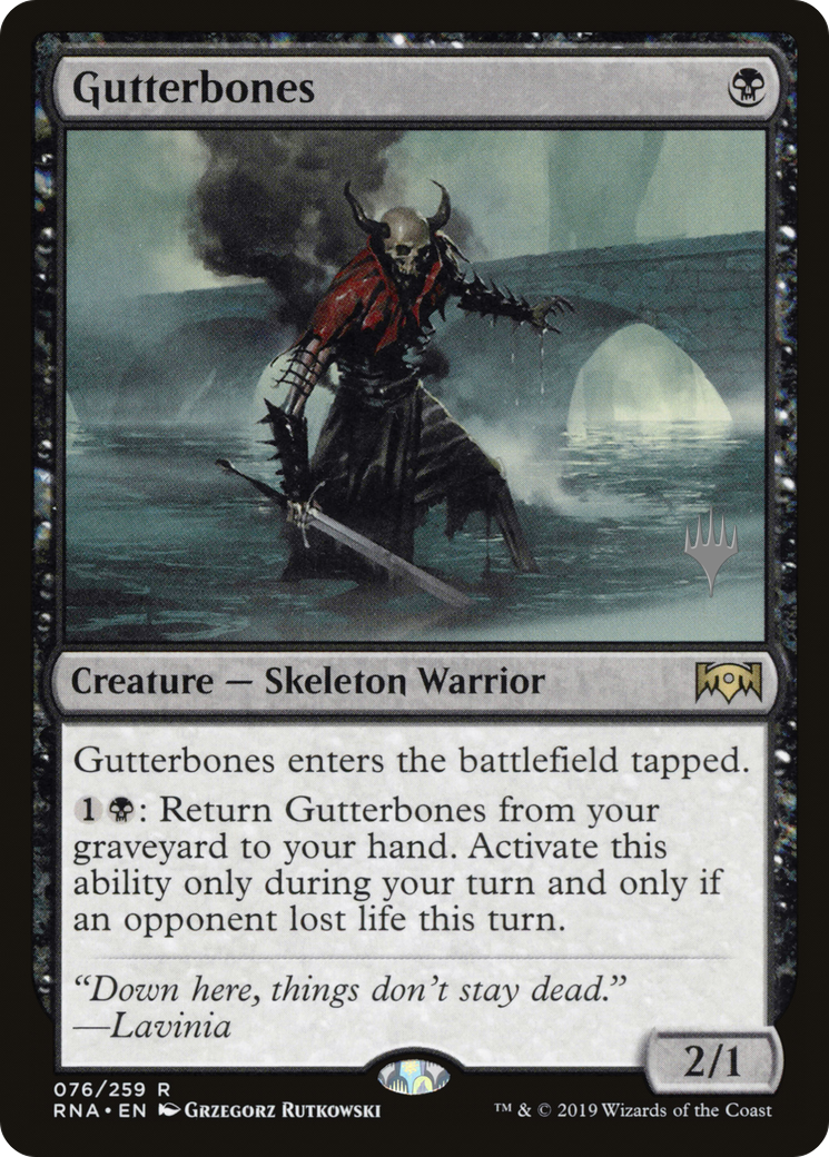 Gutterbones (76p) Foil - Ravnica Allegiance Promos