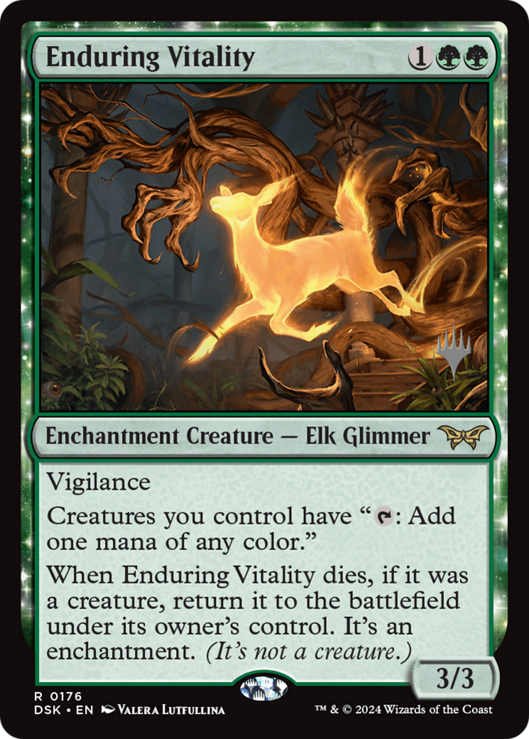 Enduring Vitality (176) - Duskmourn: House of Horror Promos