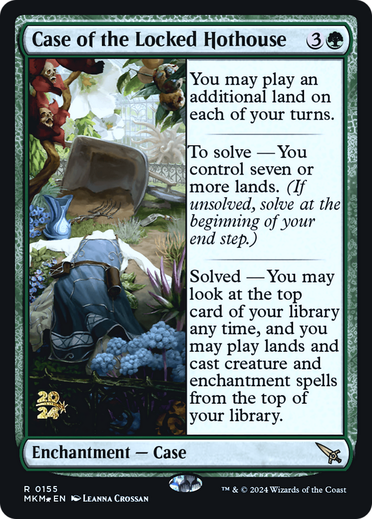 Case of the Locked Hothouse (155) Foil - Murders at Karlov Manor Promos