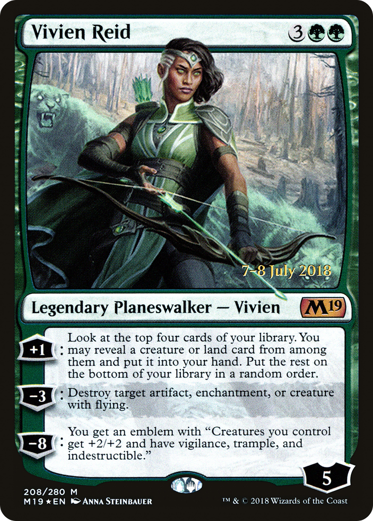 Vivien Reid (208) Foil - Core Set 2019 Promos