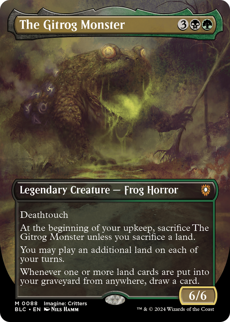 The Gitrog Monster (Borderless) (088) - Bloomburrow Commander