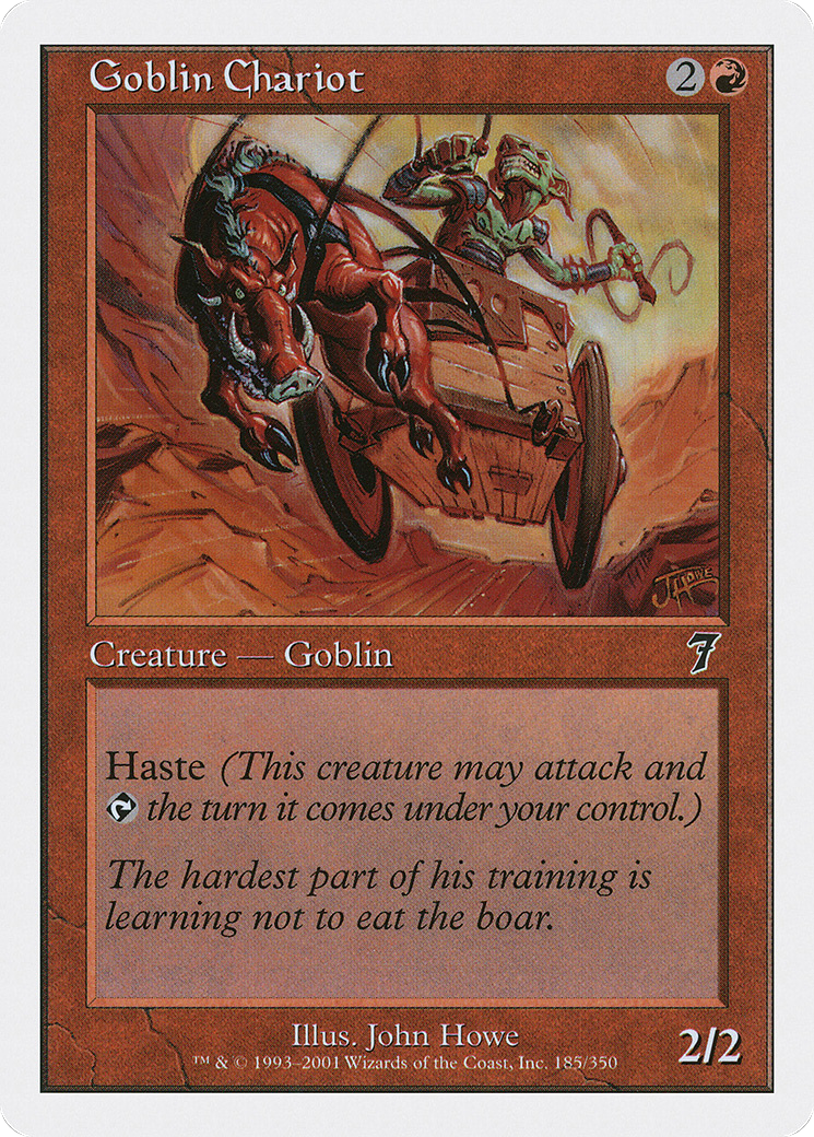 Goblin Chariot (185) Foil - Seventh Edition