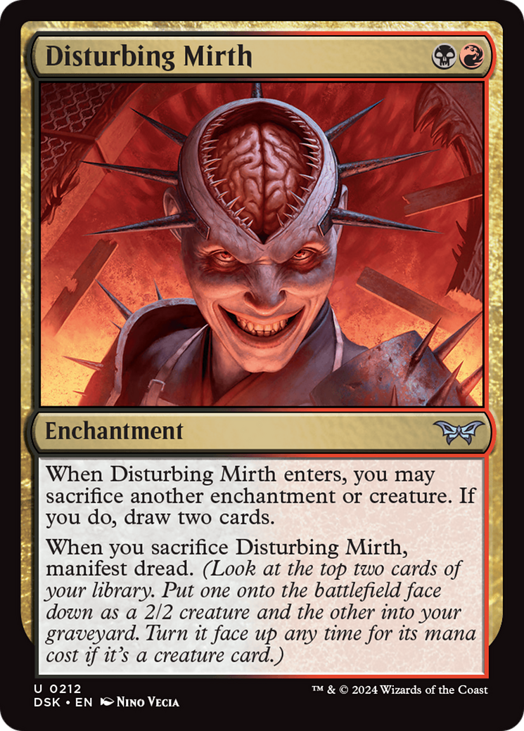 Disturbing Mirth (212) Foil - Duskmourn: House of Horror