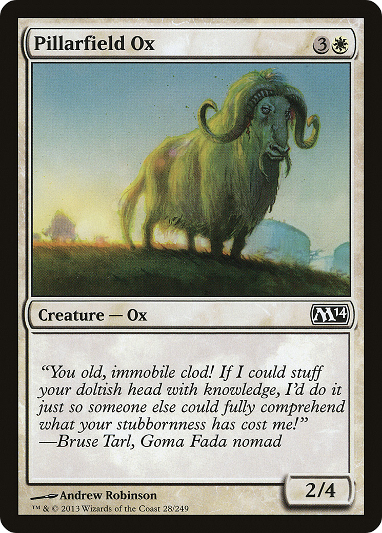 Pillarfield Ox (028) Foil - Magic 2014