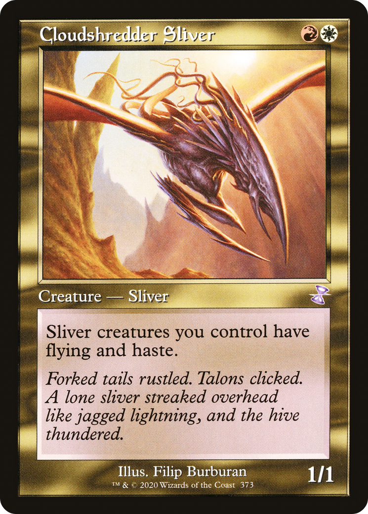 Cloudshredder Sliver (Retro) (373) Foil - Time Spiral Remastered