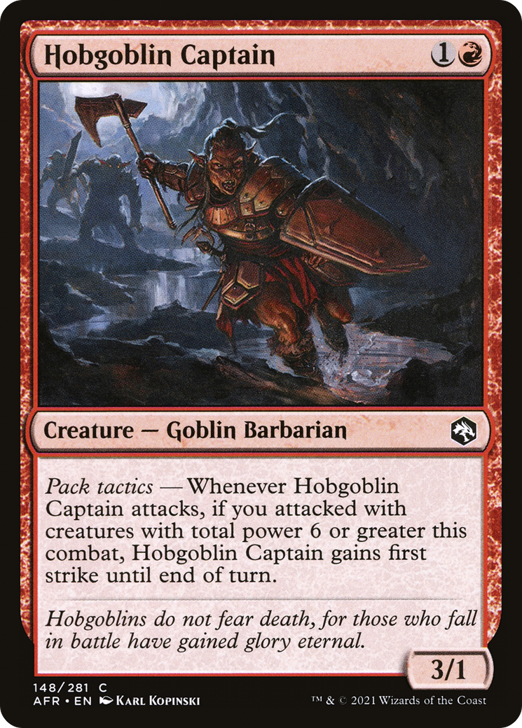 Hobgoblin Captain (148) Foil - Adventures in the Forgotten Realms