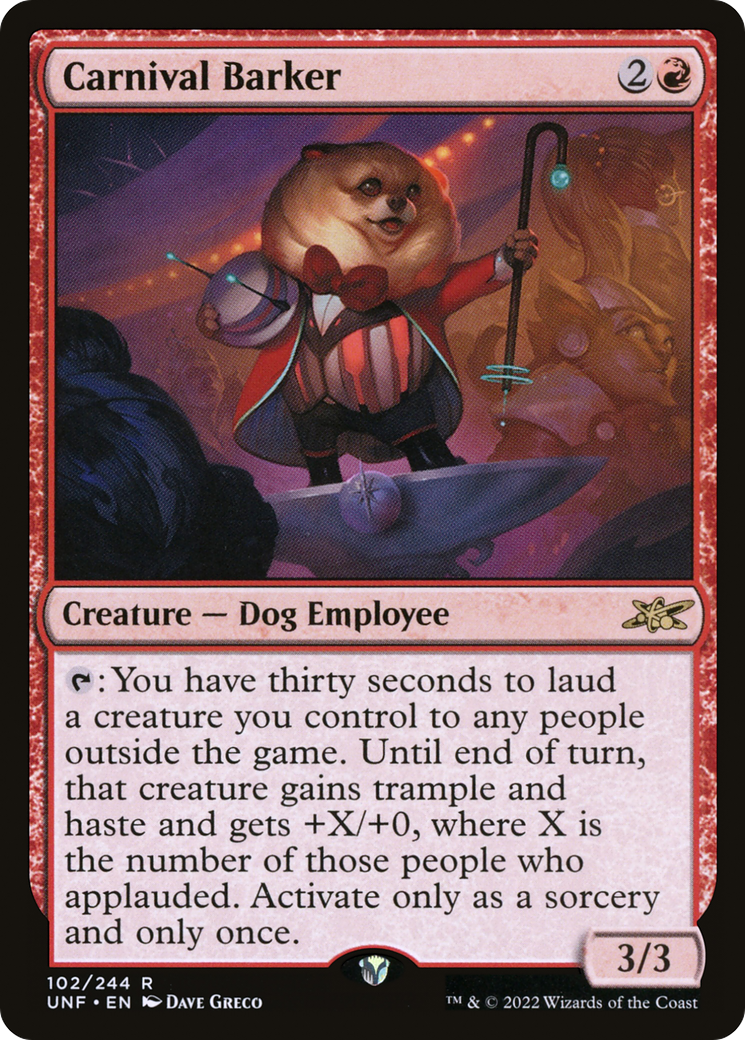 Carnival Barker (102) Foil - Unfinity