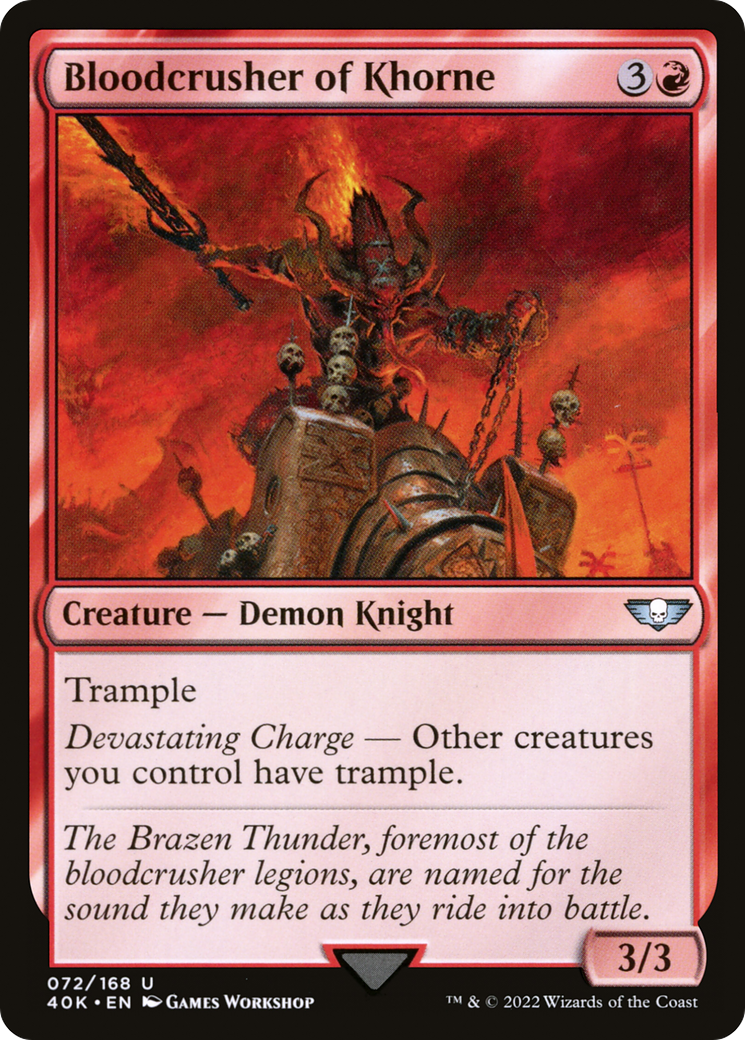 Bloodcrusher of Khorne (072) - Warhammer 40,000 Commander
