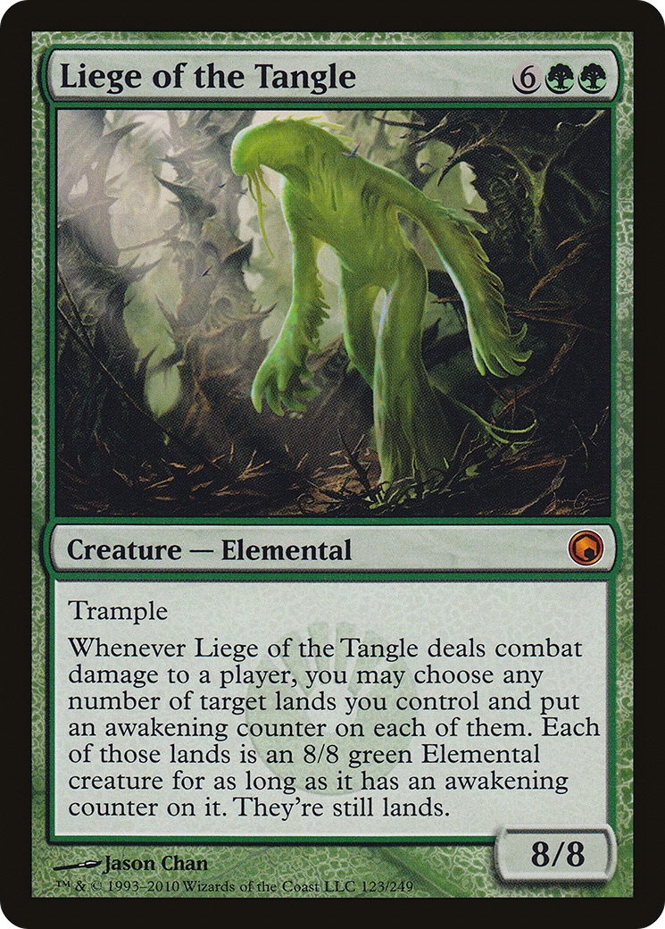 Liege of the Tangle (123) Foil - Scars of Mirrodin