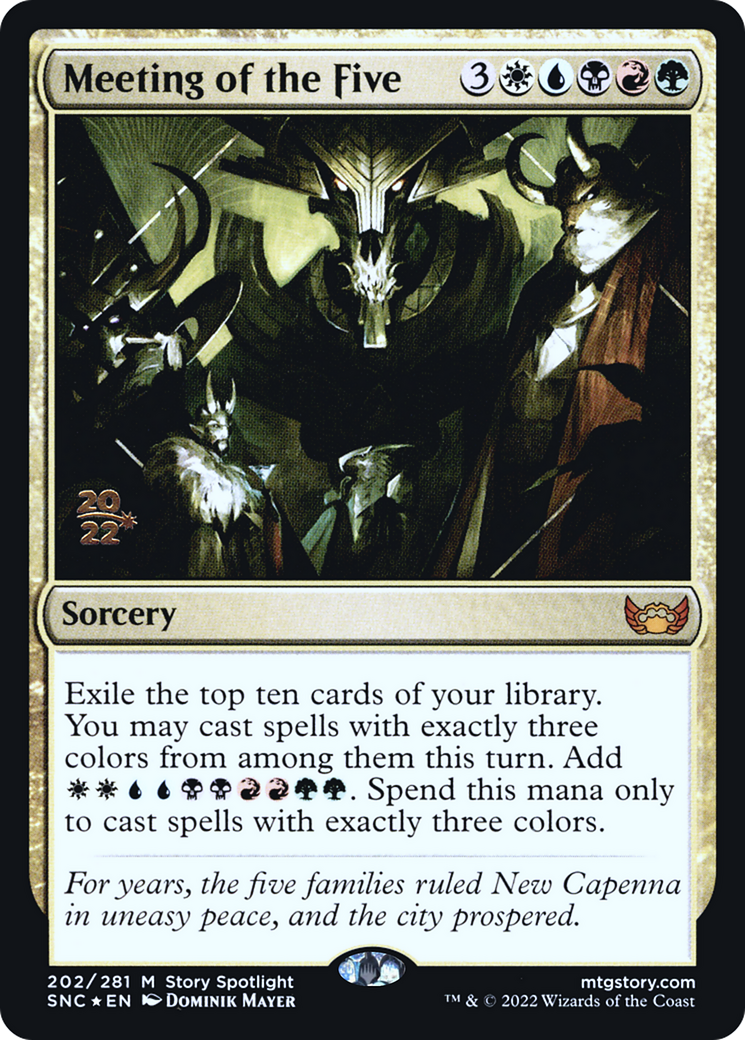 Meeting of the Five (202) Foil - Streets of New Capenna Promos