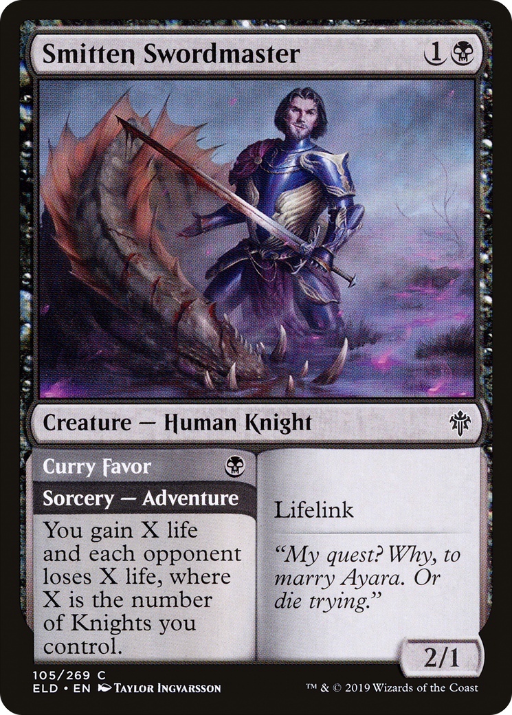 Smitten Swordmaster (105) - Throne of Eldraine