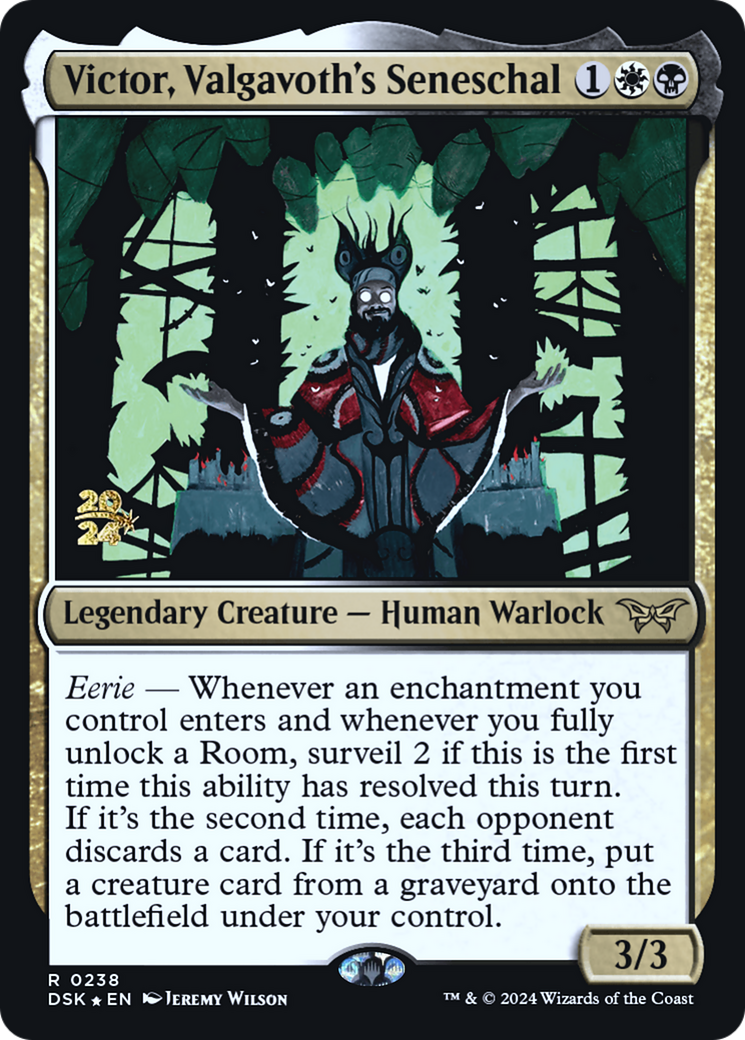 Victor, Valgavoth's Seneschal (238) Foil - Duskmourn: House of Horror Promos