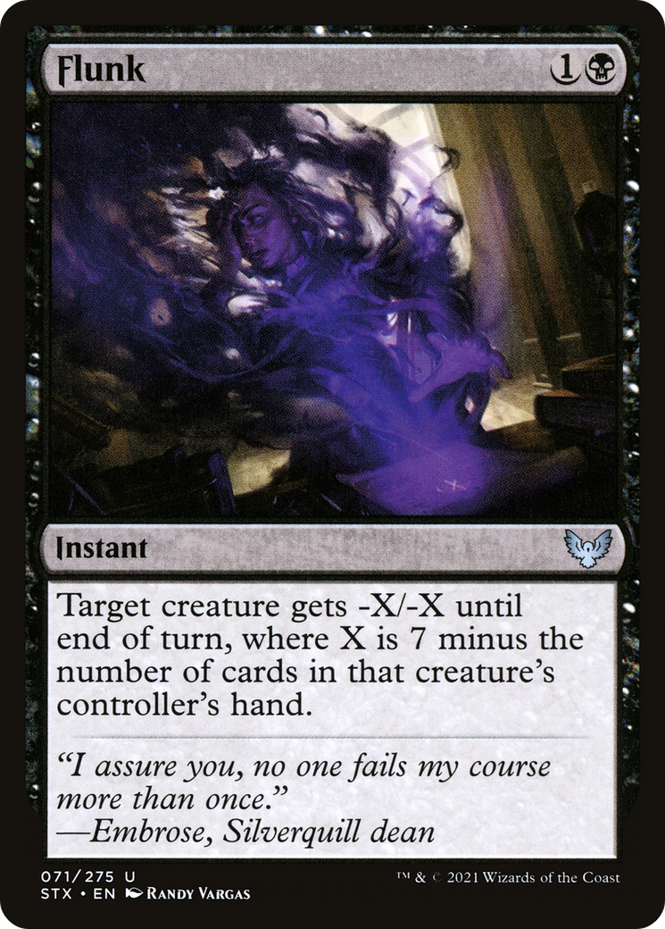 Flunk (071) Foil - Strixhaven: School of Mages