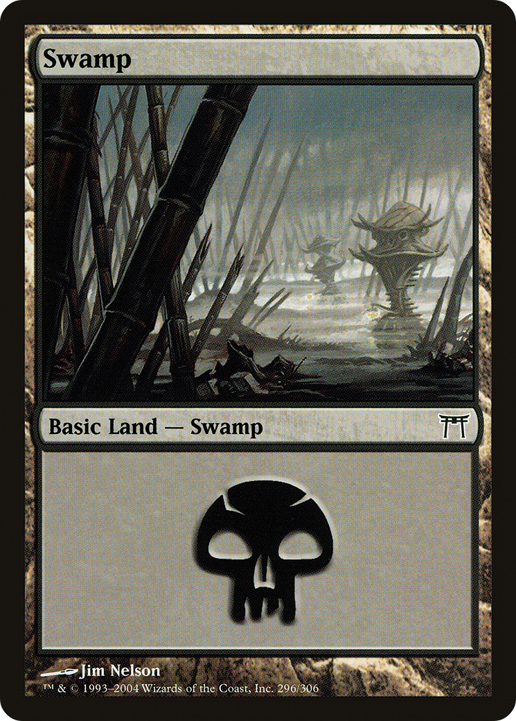 Swamp (296) - Champions of Kamigawa