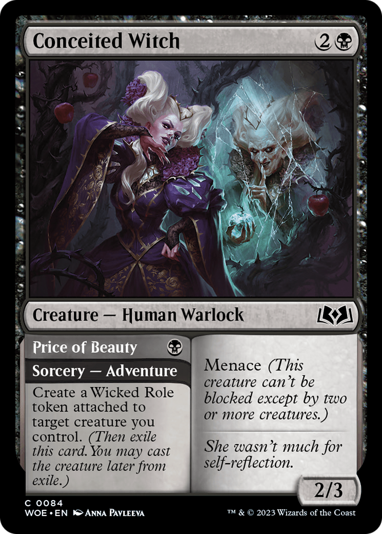 Conceited Witch // Price of Beauty (084) Foil - Wilds of Eldraine