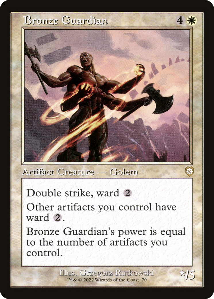 Bronze Guardian (Retro) (070) - The Brothers' War Commander