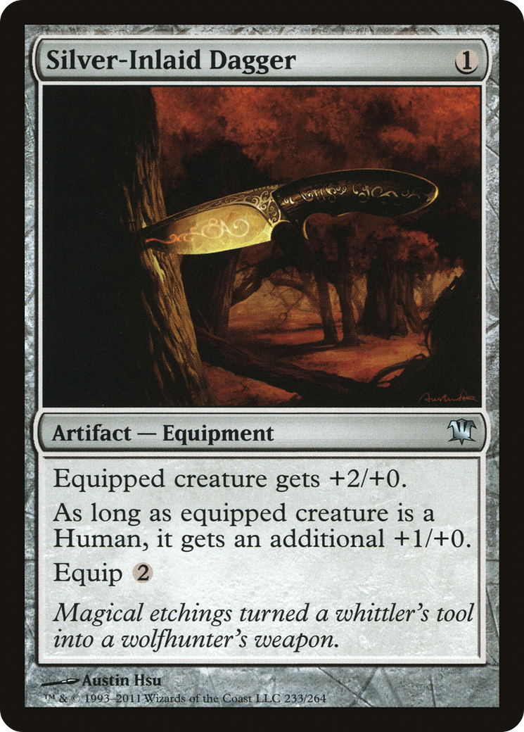 Silver-Inlaid Dagger (233) - Innistrad