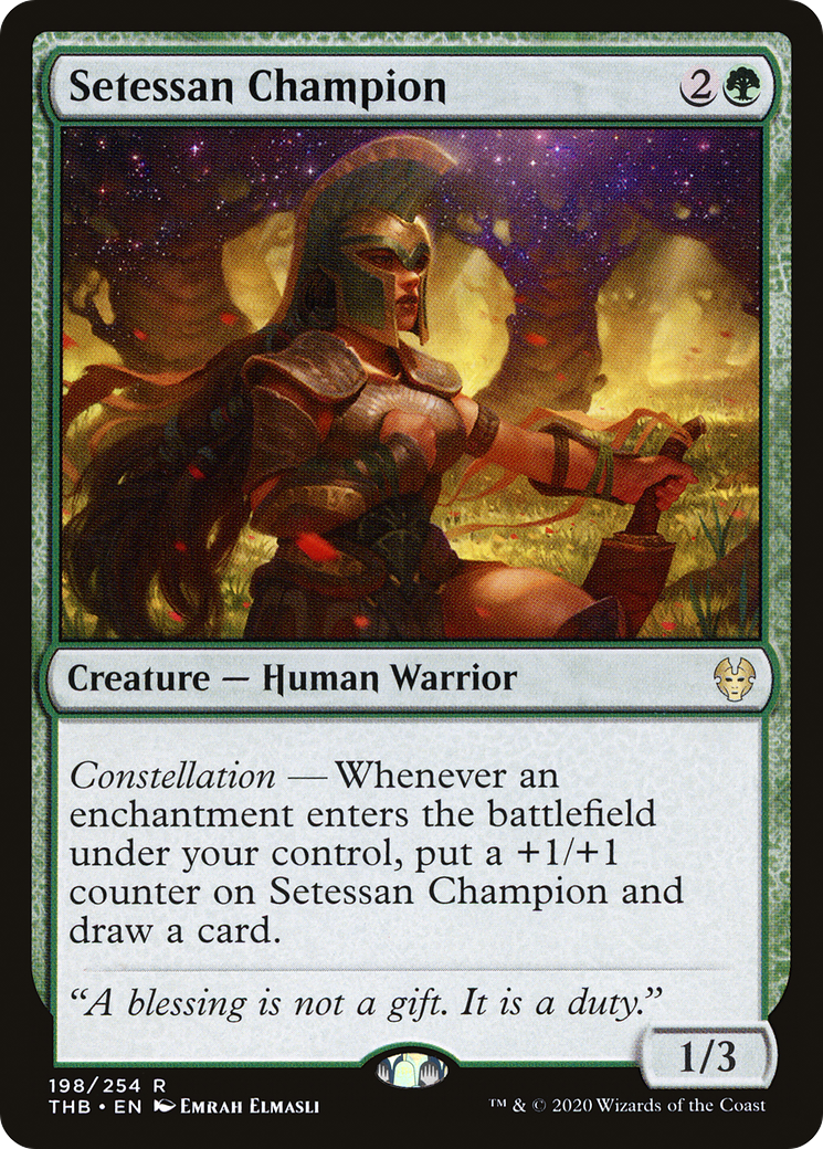 Setessan Champion (198) Foil - Theros Beyond Death
