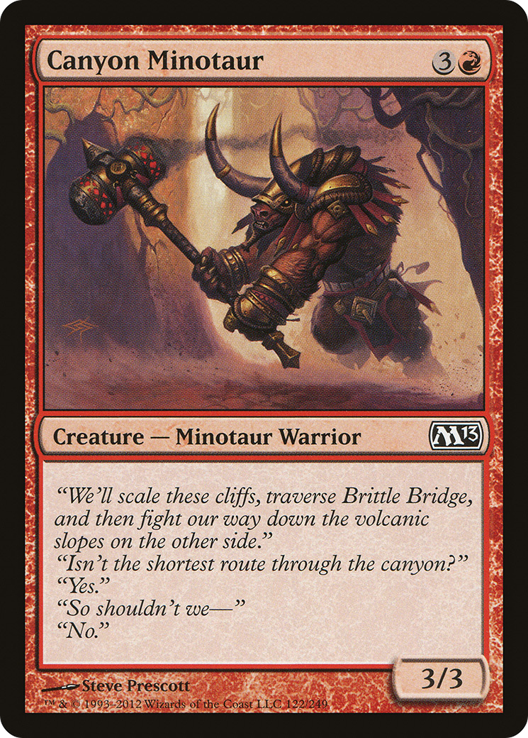 Canyon Minotaur (122) Foil - Magic 2013