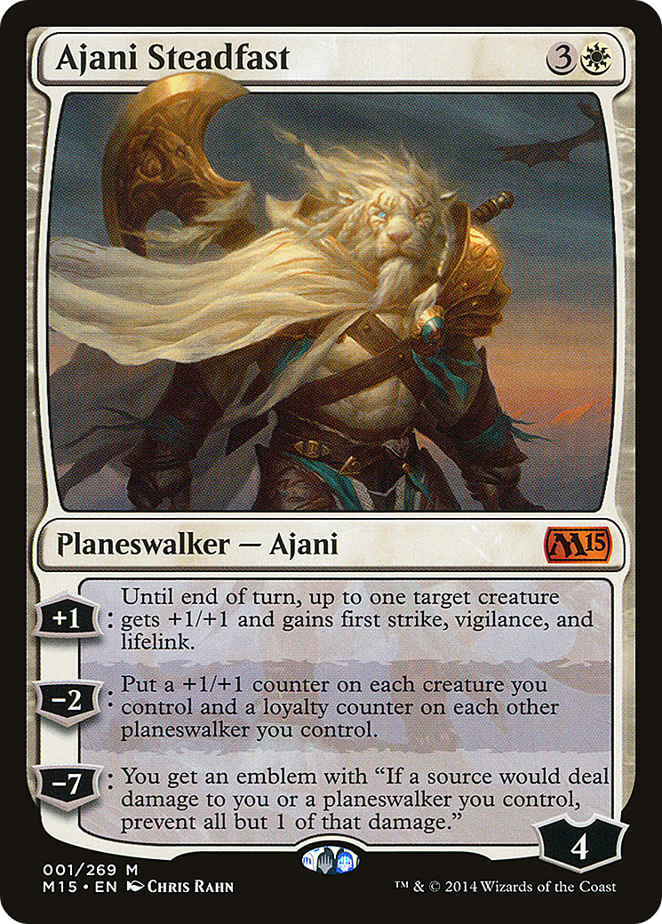 Ajani Steadfast (001) - Magic 2015