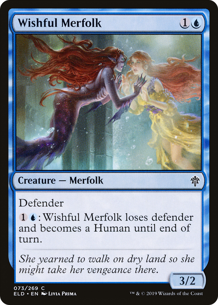 Wishful Merfolk (073) - Throne of Eldraine