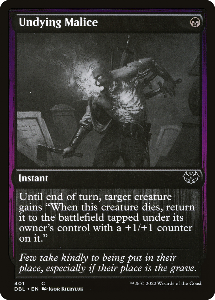 Undying Malice (401) Foil - Innistrad: Double Feature