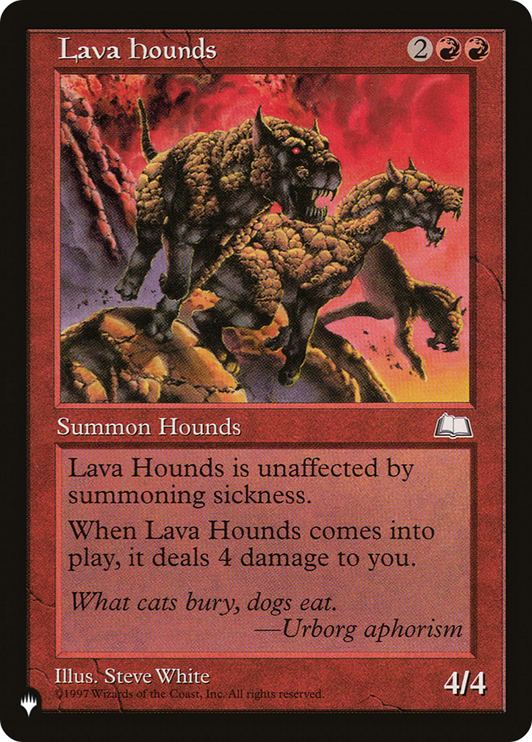 Lava Hounds (Retro) (WTH-109) - The List