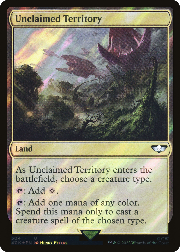 Unclaimed Territory (304) Surge Foil - Warhammer 40,000 Commander