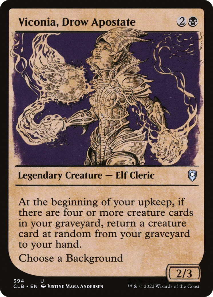 Viconia, Drow Apostate (Showcase) (394) Foil - Commander Legends: Battle for Baldur's Gate