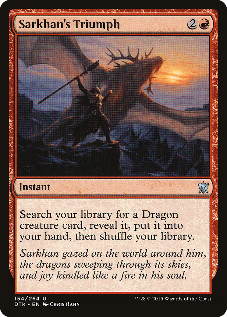 Sarkhan's Triumph (154) - Dragons of Tarkir