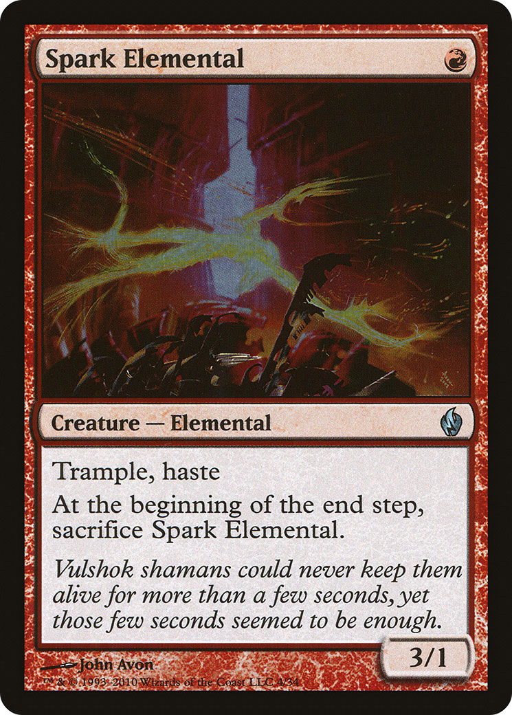 Spark Elemental (004) Foil - Premium Deck Series: Fire and Lightning