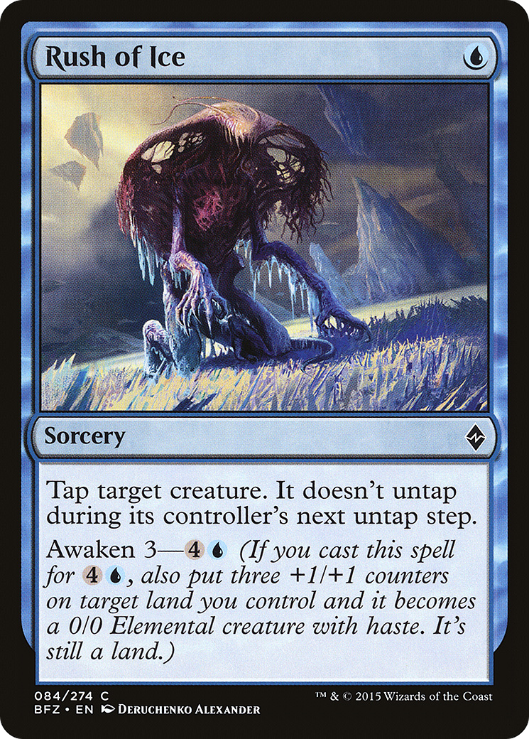 Rush of Ice (084) Foil - Battle for Zendikar