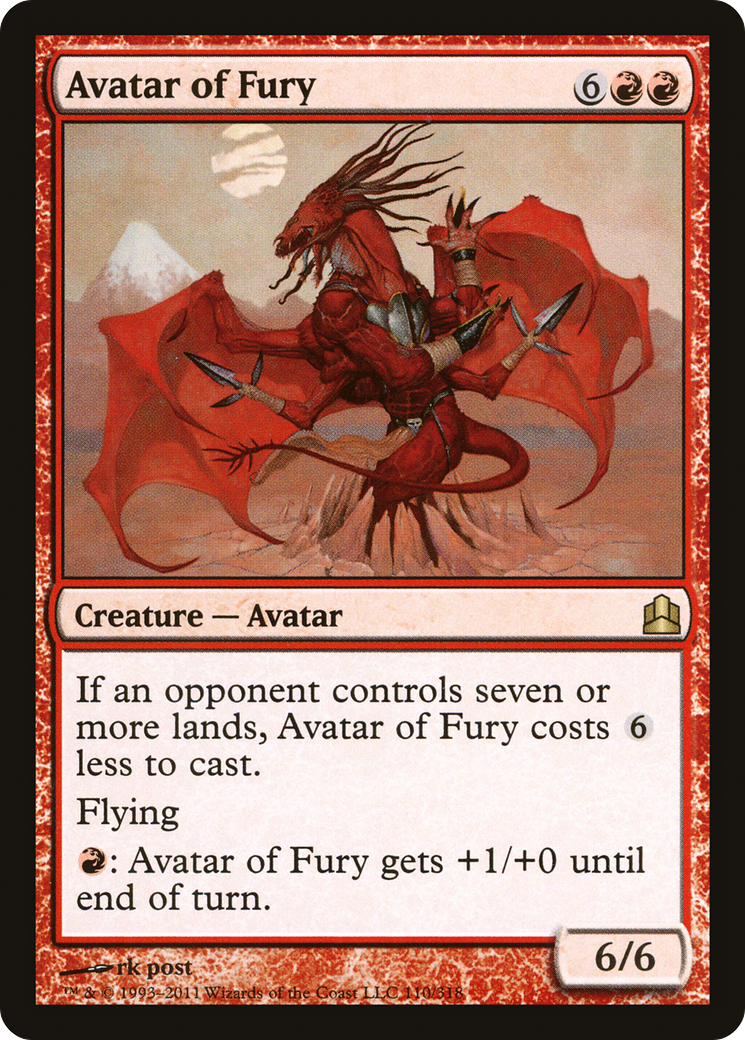 Avatar of Fury (110) - Commander 2011