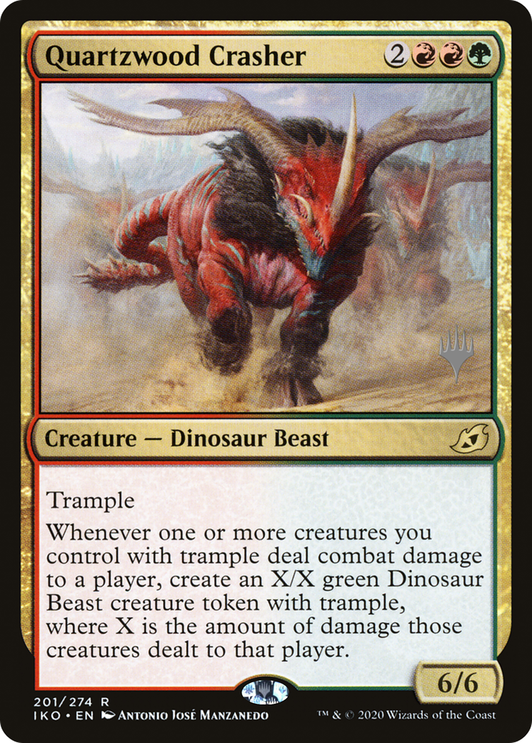 Quartzwood Crasher (201) Foil - Ikoria: Lair of Behemoths Promos