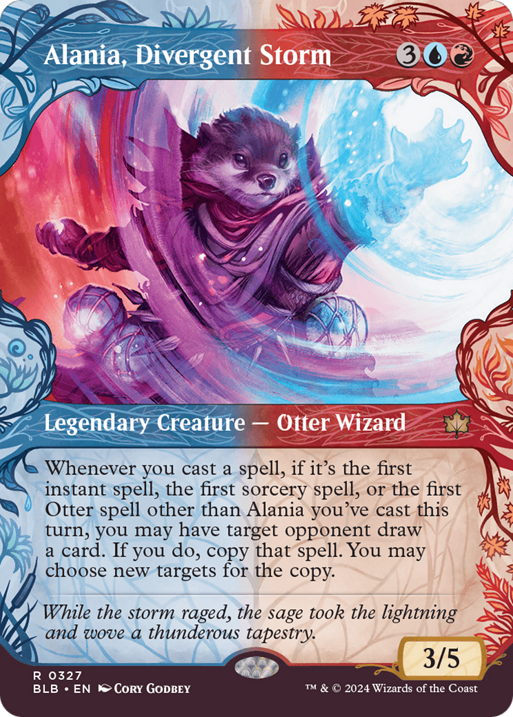 Alania, Divergent Storm (Showcase) (327) Foil - Bloomburrow