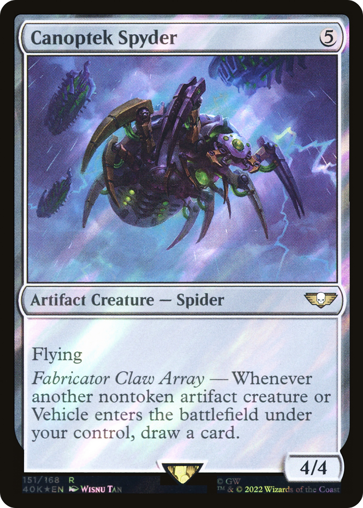 Canoptek Spyder (151) Surge Foil - Warhammer 40,000 Commander