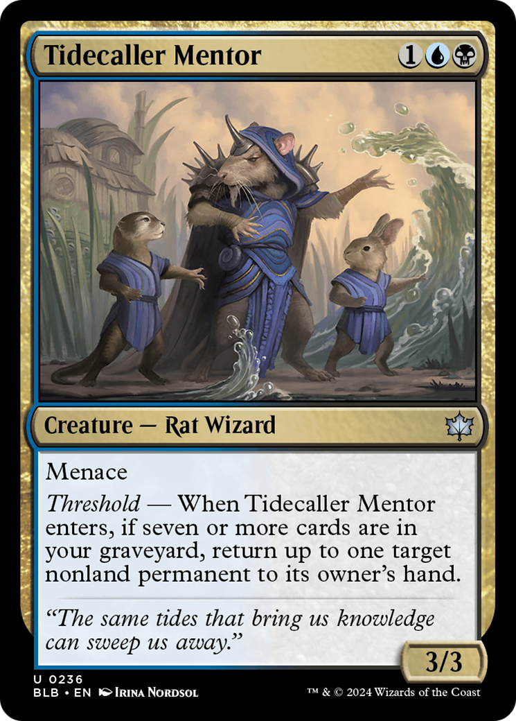 Tidecaller Mentor (236) - Bloomburrow