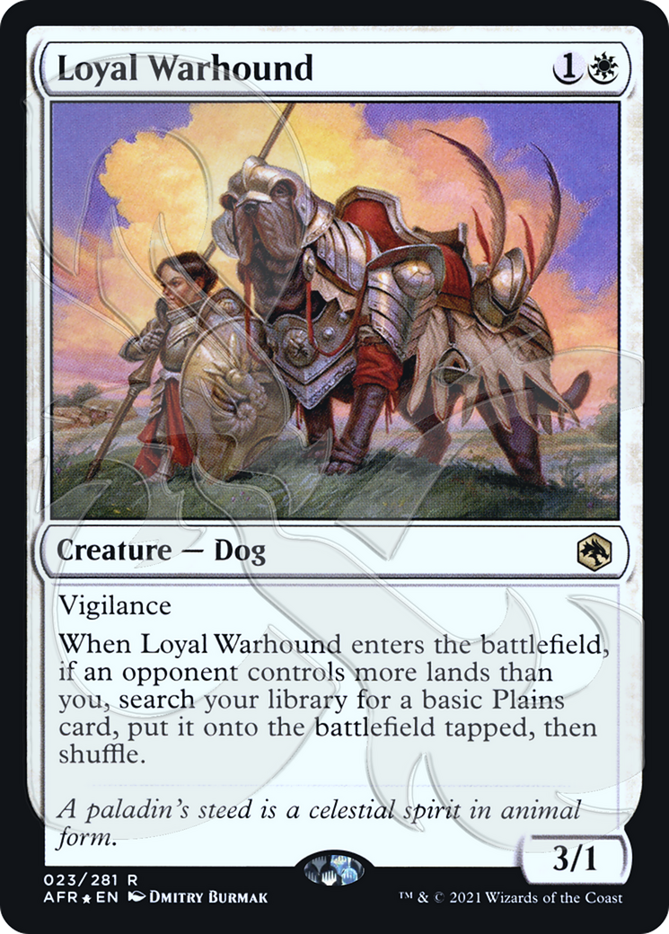 Loyal Warhound (023) Foil - Adventures in the Forgotten Realms Promos