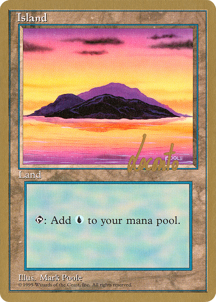 Island (B) - 1996 Michael Loconto (4ED) - Pro Tour Collector Set