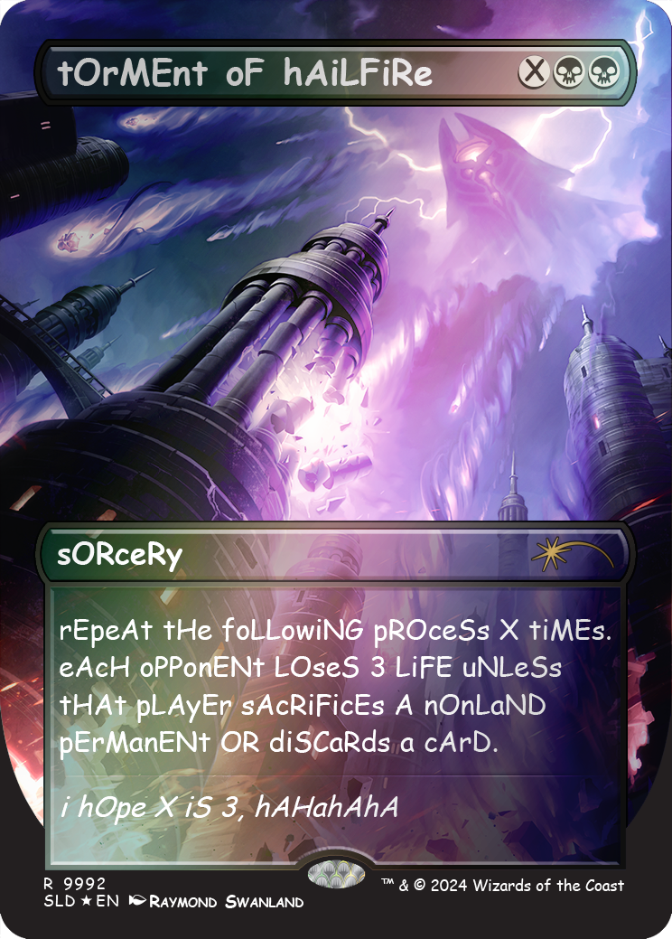 tOrMEnt oF hAiLFiRe (9992) Foil - Secret Lair Drop Series