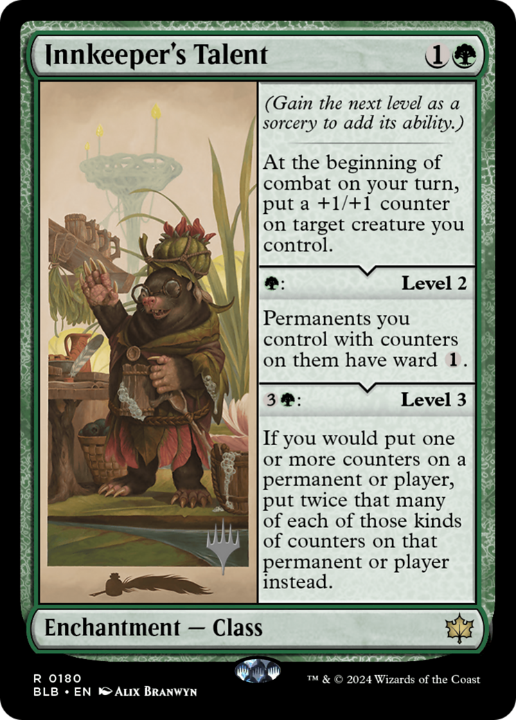 Innkeeper's Talent (180) Foil - Bloomburrow Promos