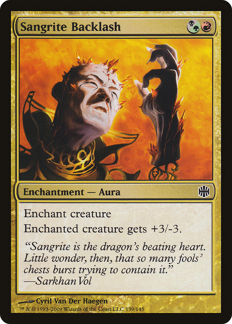 Sangrite Backlash (139) Foil - Alara Reborn