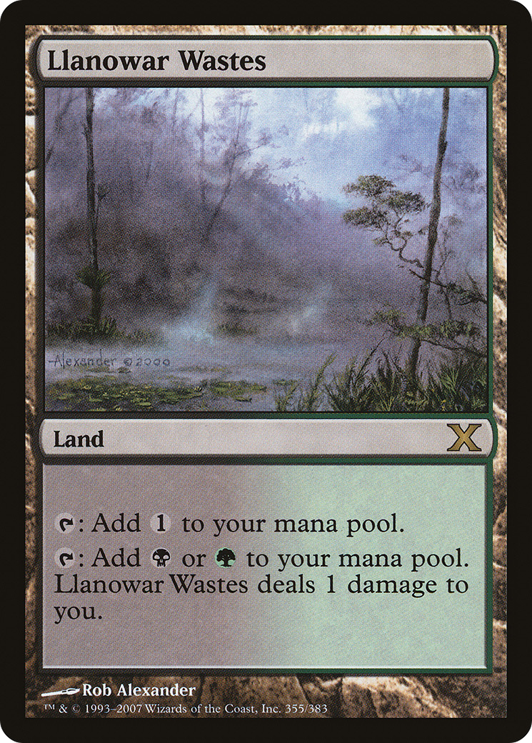 Llanowar Wastes (355) - Tenth Edition